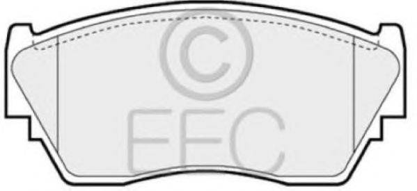 Комплект тормозных колодок, дисковый тормоз EEC BRP0782