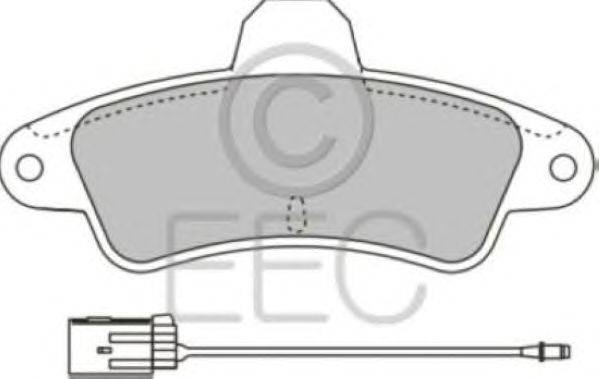 Комплект тормозных колодок, дисковый тормоз EEC BRP0807