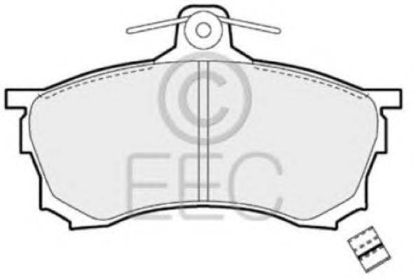 Комплект тормозных колодок, дисковый тормоз EEC BRP0879