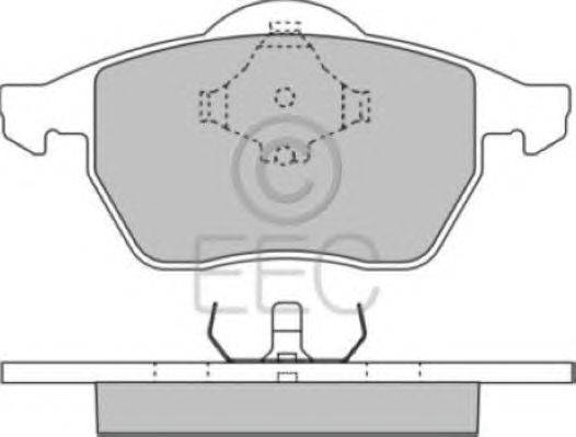 Комплект тормозных колодок, дисковый тормоз EEC BRP0930