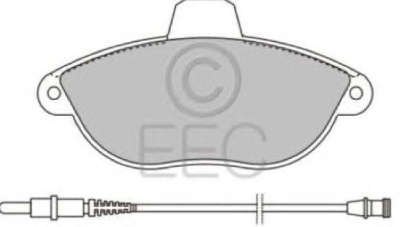 Комплект тормозных колодок, дисковый тормоз EEC BRP0935