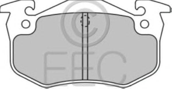Комплект тормозных колодок, дисковый тормоз EEC BRP1005