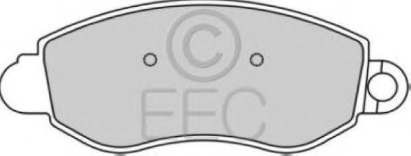 Комплект тормозных колодок, дисковый тормоз EEC BRP1167