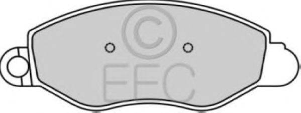 Комплект тормозных колодок, дисковый тормоз EEC BRP1183