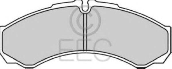 Комплект тормозных колодок, дисковый тормоз EEC BRP1292
