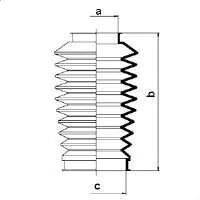 Пыльник, рулевое управление SPIDAN 83654