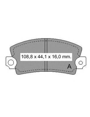 Комплект тормозных колодок, дисковый тормоз VEMA 830862