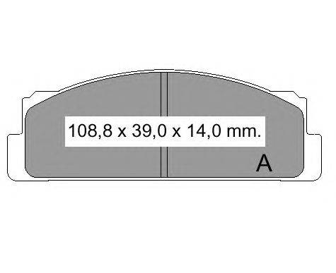 Комплект тормозных колодок, дисковый тормоз VEMA 831570