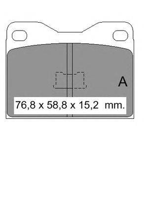 Комплект тормозных колодок, дисковый тормоз TALBOT 17462991