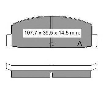 Комплект тормозных колодок, дисковый тормоз VEMA 835930