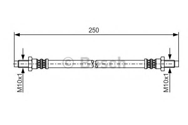 Тормозной шланг BOSCH 1987481198