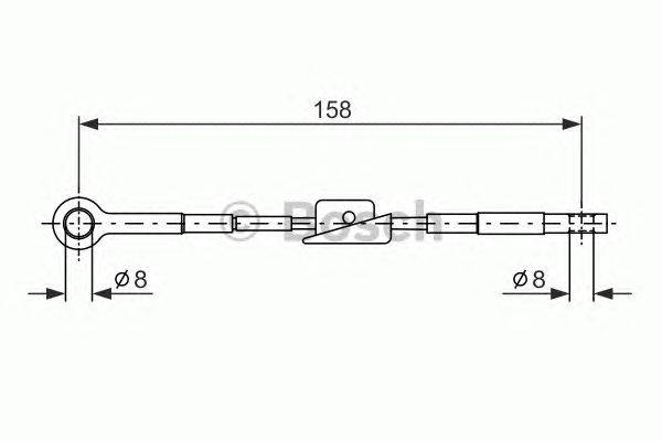 Трос, стояночная тормозная система LUCAS ELECTRICAL GCH492