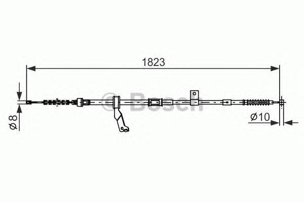 Трос, стояночная тормозная система BOSCH 1 987 482 297