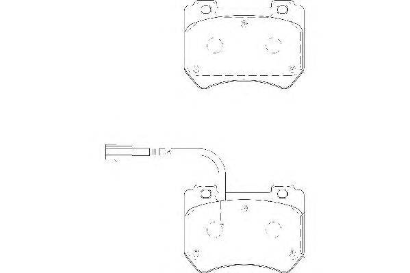 Комплект тормозных колодок, дисковый тормоз WAGNER WBP24852A
