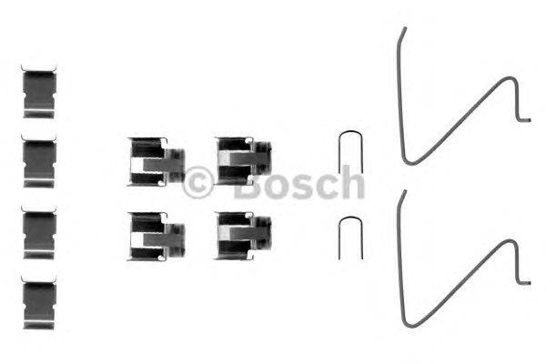 Комплектующие, колодки дискового тормоза BOSCH AP091
