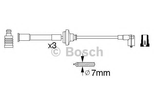 Комплект проводов зажигания BOSCH ES880