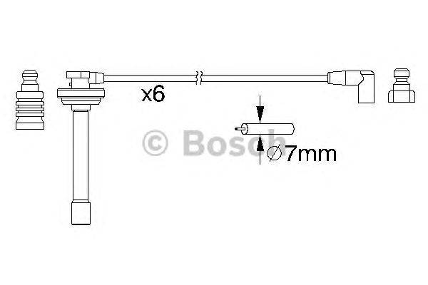 Комплект проводов зажигания BOSCH 0 986 357 167