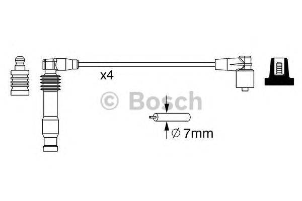 Комплект проводов зажигания BOSCH B228