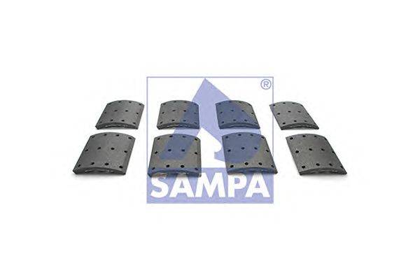 Комплект тормозных башмаков, барабанные тормоза SAMPA 096.643