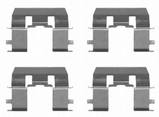 Комплектующие, колодки дискового тормоза HELLA PAGID 8DZ 355 203-021