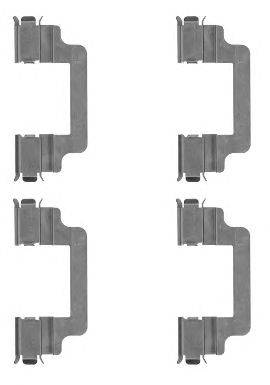 Комплектующие, колодки дискового тормоза HELLA PAGID 8DZ 355 204-731