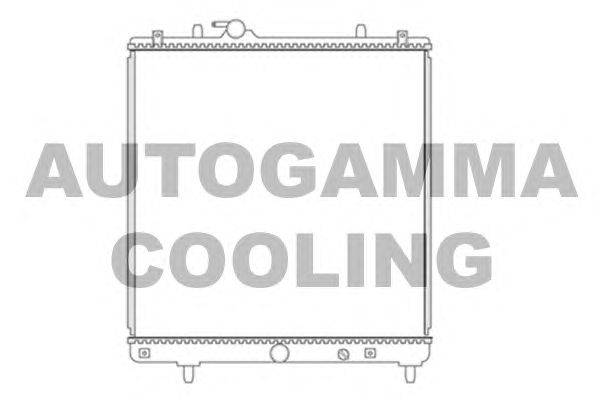 Радиатор, охлаждение двигателя AUTOGAMMA 104549