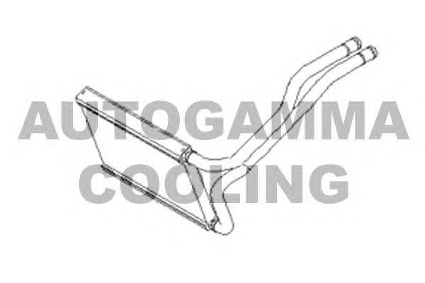 Теплообменник, отопление салона AUTOGAMMA 105820