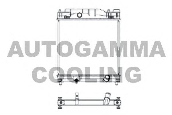 Радиатор, охлаждение двигателя AUTOGAMMA 105904