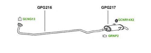Система выпуска ОГ GT Exhaust 1467