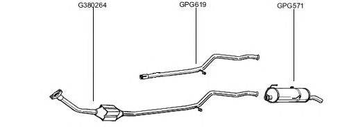 Система выпуска ОГ GT Exhaust 1551