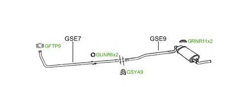 Система выпуска ОГ GT Exhaust 2105