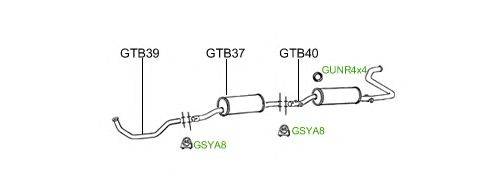 Система выпуска ОГ GT Exhaust 2244