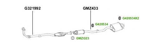 Система выпуска ОГ GT Exhaust 4384