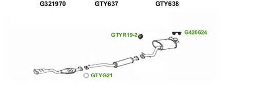 Система выпуска ОГ GT Exhaust 5288