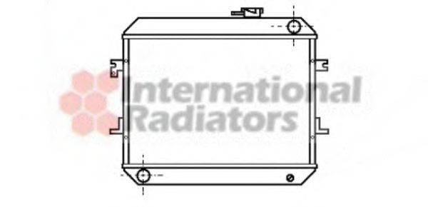 Радиатор, охлаждение двигателя VAN WEZEL 13002039