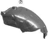 Обшивка, колесная ниша OPEL 13125604