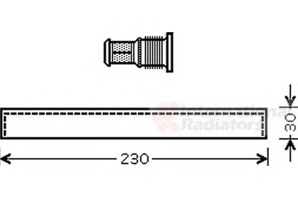 Осушитель, кондиционер VAN WEZEL 1100D061