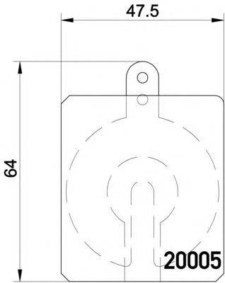 Комплект тормозных колодок, дисковый тормоз REMSA 05900