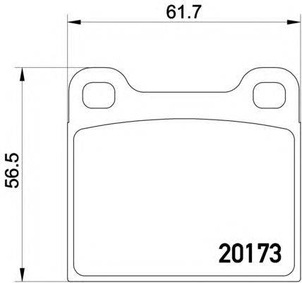 Комплект тормозных колодок, дисковый тормоз TEXTAR 2017301
