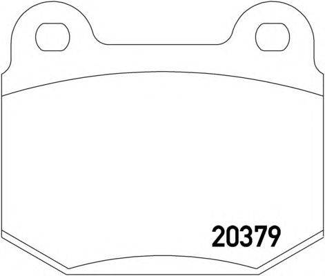 Комплект тормозных колодок, дисковый тормоз TEXTAR 20997