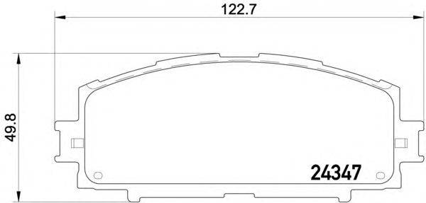 Комплект тормозных колодок, дисковый тормоз TEXTAR 2434701