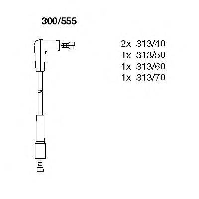 Комплект проводов зажигания BREMI 300555