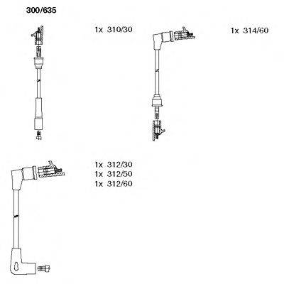 Комплект проводов зажигания BREMI 300635