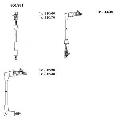 Комплект проводов зажигания BREMI 300951