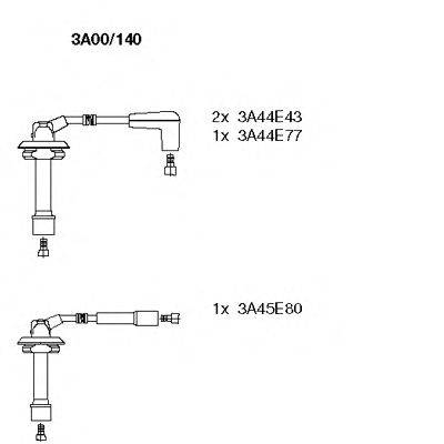 Комплект проводов зажигания BREMI 3A00/140