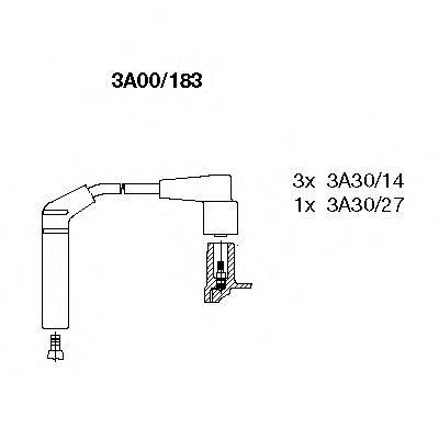 Комплект проводов зажигания BREMI 3A00/183