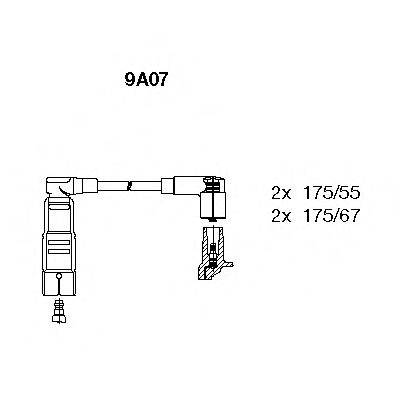 Комплект проводов зажигания BREMI 9A07