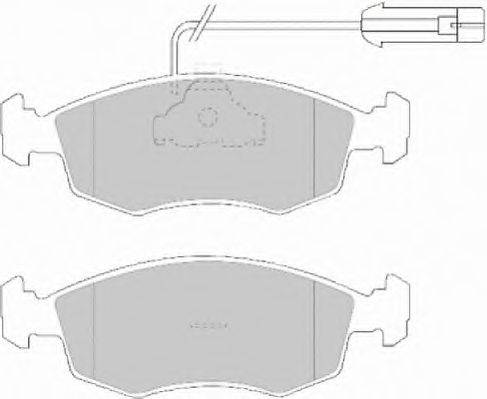Комплект тормозных колодок, дисковый тормоз FERODO 20907