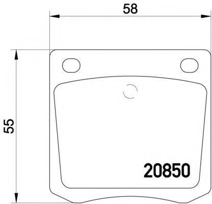 Комплект тормозных колодок, дисковый тормоз MINTEX MDB1163