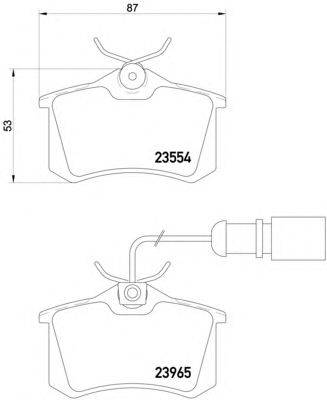 Комплект тормозных колодок, дисковый тормоз MINTEX MDB2118